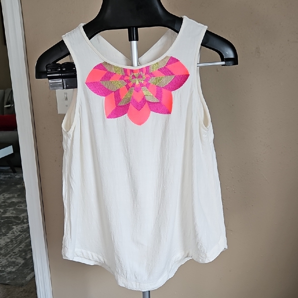 JB by Julie Brown NYC White and Pink Tank Top